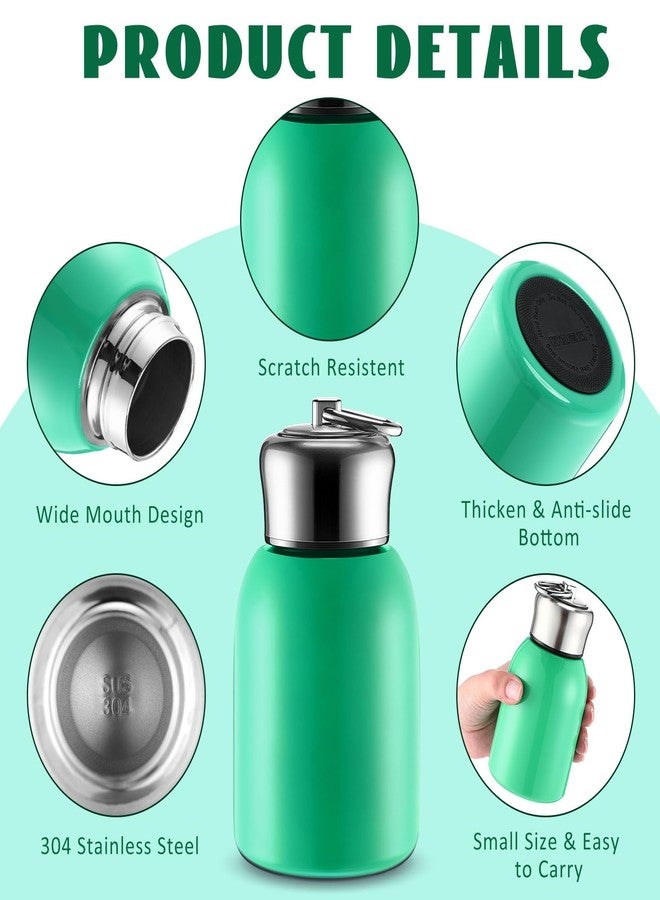 Mifoci 2 Pcs 10oz Mini Water Bottles Stainless Steel Slim Insulated Thermal for Hot Cold Drink Thermal Small Vacuum Portable Water Bottle for Women Gifts Travel Camping Hiking - Image 3